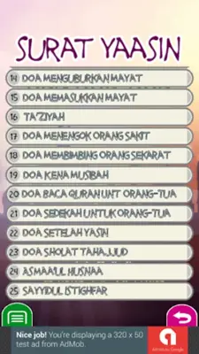 Yasin Dan Tahlil android App screenshot 1