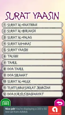 Yasin Dan Tahlil android App screenshot 8